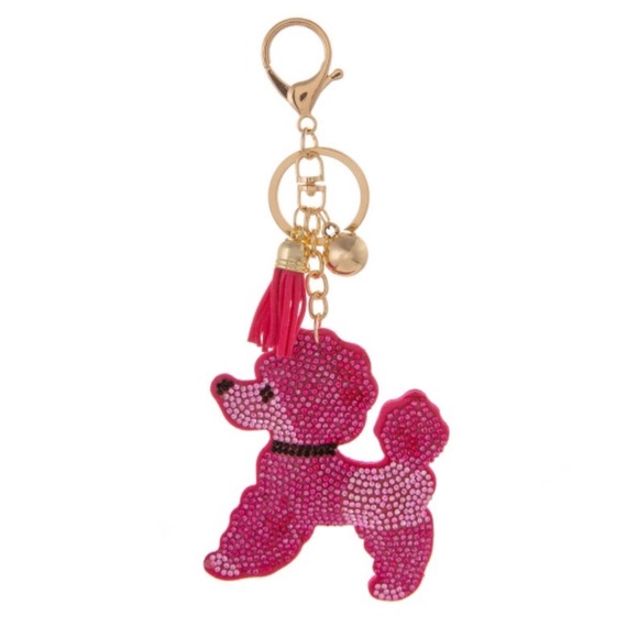 🌺🆕Adorable Poodle Keychain - Picture 2 of 3